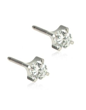 Blomdahl Tiffany White örhängen 4mm 15-1403-30