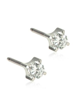 Blomdahl Tiffany White örhängen 4mm 15-1403-30