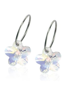 Blomdahl Ring 14mm Flower 12mm, Rainbow örhängen 15-1257-02