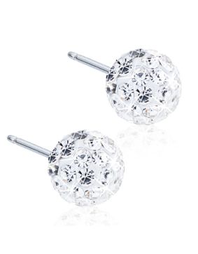 Blomdahl Crystal Ball White örhängen 6 mm 15-1268-01