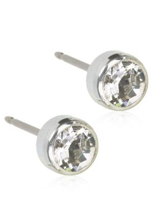 Blomdahl Bezel Crystal örhängen 5mm 15-1424-01