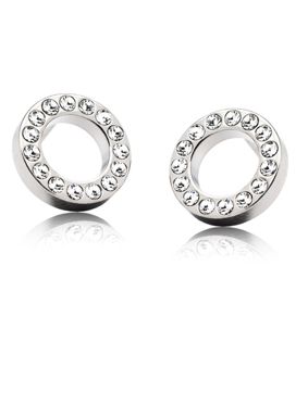 Blomdahl Brilliance Puck Hollow Crystal örhängen 10 mm 15-12191-01