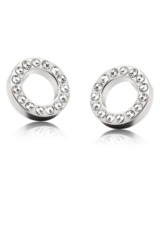 Blomdahl Brilliance Puck Hollow Crystal örhängen 10 mm 15-12191-01