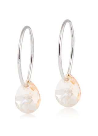 Blomdahl Ring 14mm Drop 8 mm Golden Shadow örhängen 15-1249-28