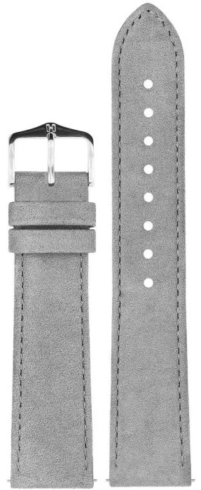 Hirsch Osiris nubuck läderarmband gray 034 33 0 30