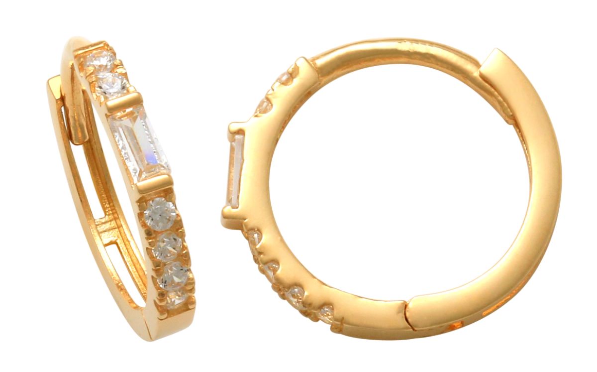 Lykka Casuals zirkonia guldhoops 