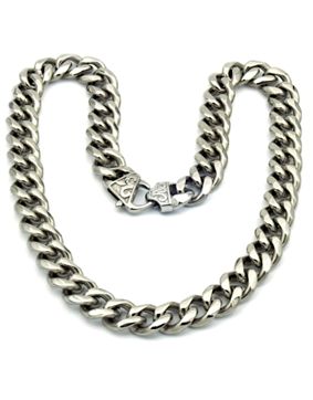 Rocks Steel 15 mm pansarhalsband dekorativt lås 50 cm P.S.15-50