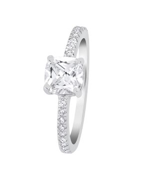 Lykka Casuals silverring med sidosten