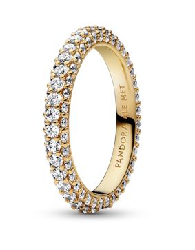 Pandora Timeless stackable Pave Single-row alliansring 162627C01