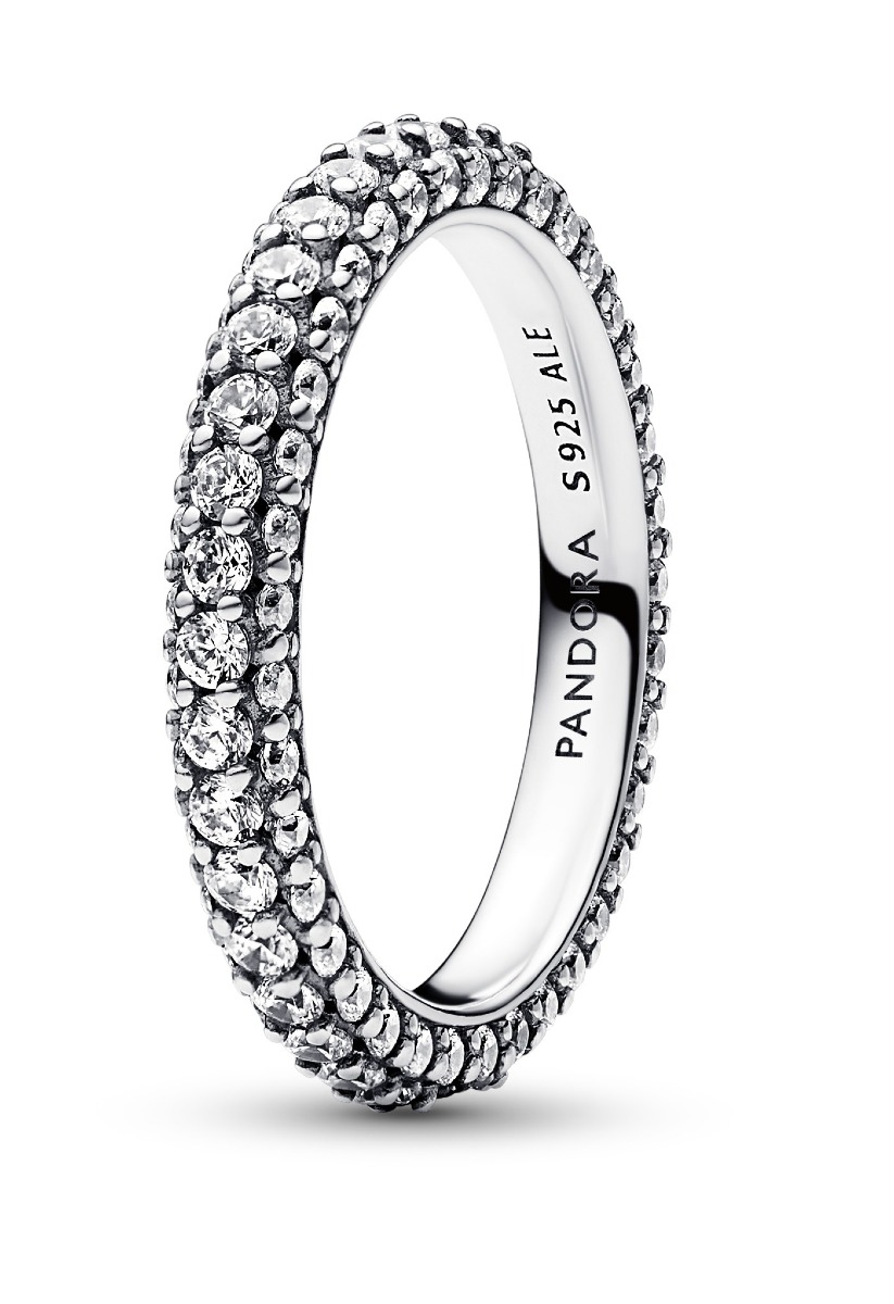 Pandora Timeless Pave Single-row Sterling silver alliansring 192627C01