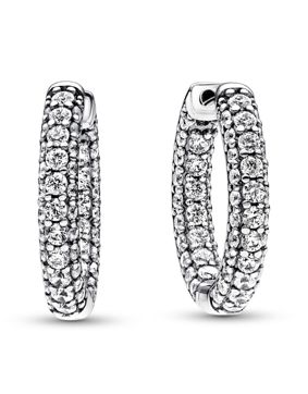 Pandora Timeless Pave Single-row hoops 292624C01