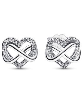 Pandora Moments Sparkling Infinity Heart örhängen 292667C01