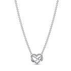 Pandora Moments Sparkling Infinity Heart Sterling silver hjärthalsband 392666C01-50