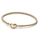 Pandora Bracelet chain Pandora Moments 14k Gold-plated armband 562731C00-18