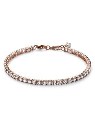 Pandora Timeless Sparkling Tennis 14k Rose gold-plated armband 581469C01