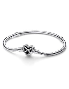 Pandora Moments Sparkling Infinity Heart Clasp armband 592645C01