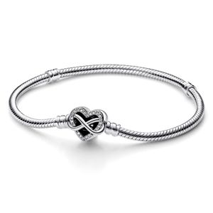 Pandora Moments Sparkling Infinity Heart Clasp armband 592645C01 main product photo