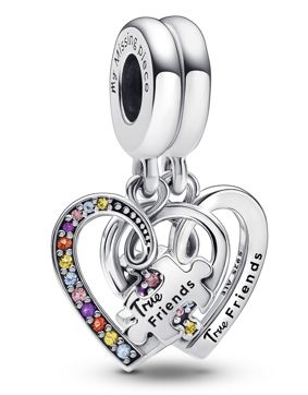 Pandora Moments Puzzle Piece Hearts Splittable Friendship Sterling silver berlock 792239C01