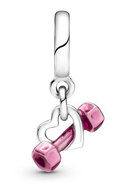 Pandora Dumbbell & Heart berlock 799545C01