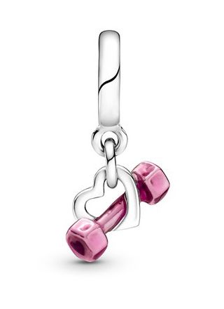 Pandora Dumbbell & Heart berlock 799545C01