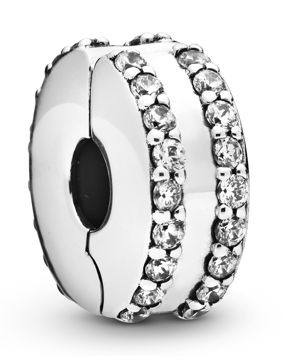 Pandora Timeless Elegance Double lined Pavè klämstop 798422C01