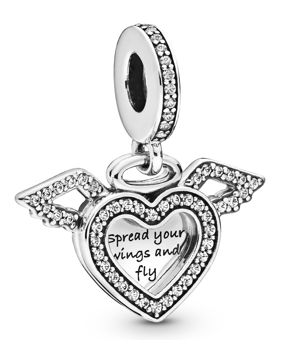 Pandora Celestial Hear & Angel Wings berlock 798485C01