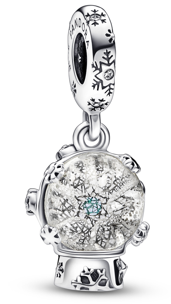 Pandora Moments Snowflake Snowglobe berlock 792369C01