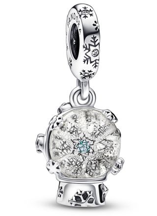Pandora Moments Snowflake Snowglobe berlock 792369C01