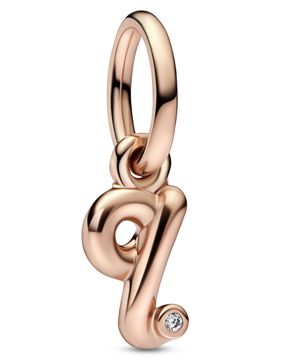 Pandora Moments Letter q Script Alphabet bokstavssmycke berlock 782476C01