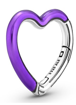 Pandora ME Bright Purple Styling Heart Connector berlock 791973C01
