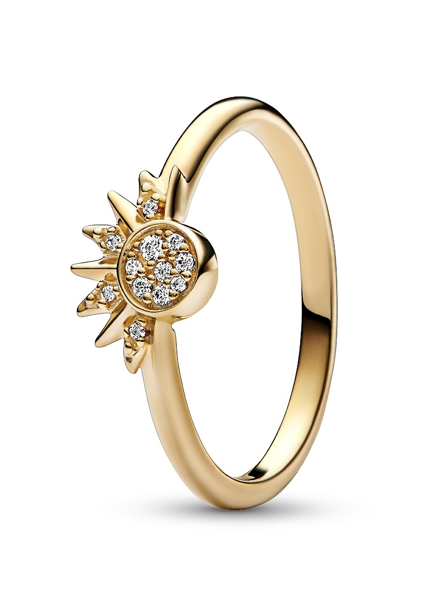 Pandora Moments Celestial Sparkling Sun Ring ring 162674C01