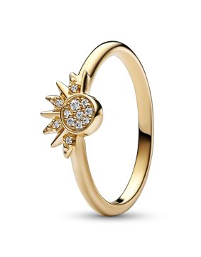 Pandora Moments Celestial Sparkling Sun Ring ring 162674C01