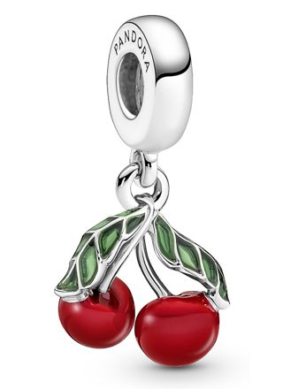 Pandora Moments Charm dangle Asymmetrical Cherry Fruit berlock 791583C01