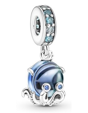 Pandora Moments Charm dangle Murano Glass Cute Octopus berlock 791694C01
