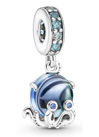Pandora Moments Charm dangle Murano Glass Cute Octopus berlock 791694C01