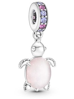 Pandora Moments Charm dangle Murano Glass Pink Sea Turtle berlock 798939C02