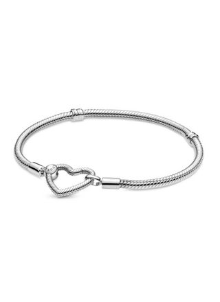 Pandora Moments Heart Closure Snake Chain armband 599539C00