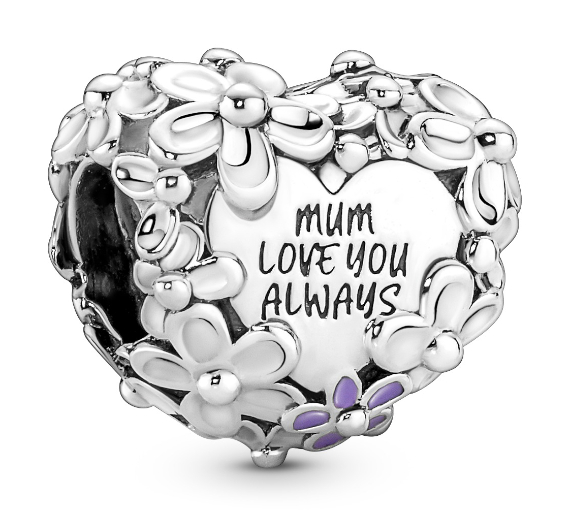 Pandora Moments Mum Daisy Heart Sterling silver berlock 791155C01