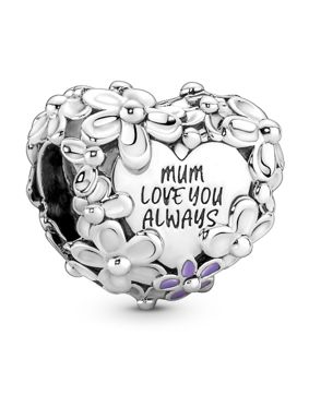 Pandora Moments Mum Daisy Heart Sterling silver berlock 791155C01