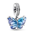 Pandora Moments Blue Murano Glass Butterfly Dangle berlock 792698C01
