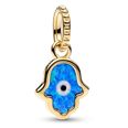 Pandora Moments Opalescent Blue Hamsa Hand Dangle berlock 762699C01