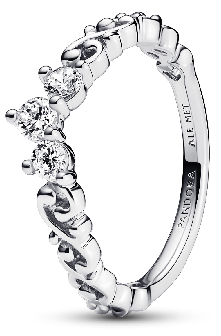 Pandora Ring Stackable Regal Swirl Tiara Sterling silver ring 192232C01