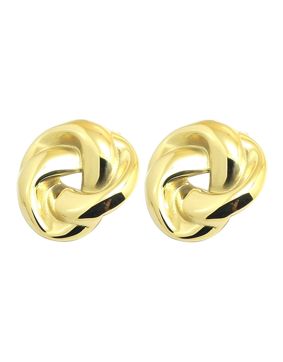 Lykken Trend guldpläterade knutörhängen stål 24 mm