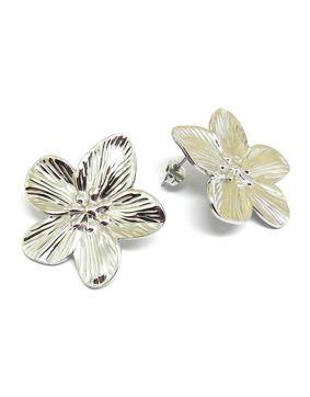 Lykken Trend blomörhängen stål 30 mm