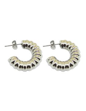 Lykken Trend halvcirkel stålörhängen 10 mm