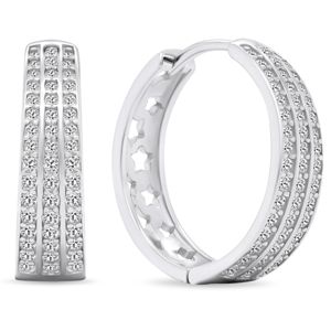 Lykka Casuals tripple rad Eternity silverhoops  main product photo