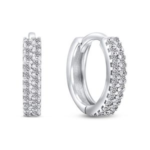 Lykka Casuals zirkoniasten Huggie silverhoops  main product photo