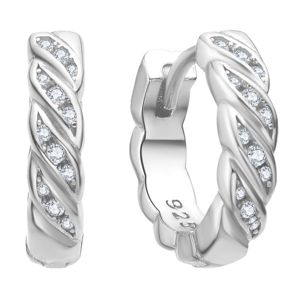 Lykka Casuals Wave silverhoops 15 mm  main product photo