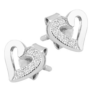 Lykka Hearts hjärtörhängen i silver main product photo