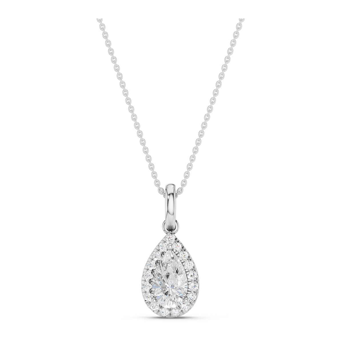 Midem Amsterdam diamanthänge 0.50ct vitt guld
